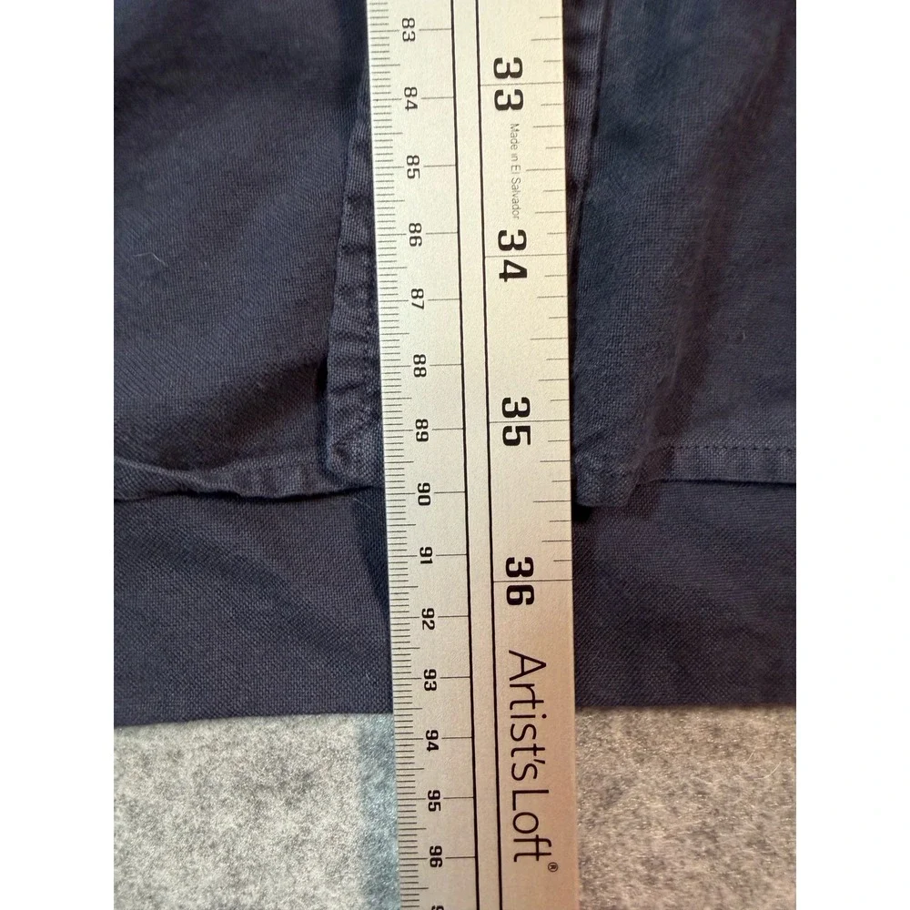 Polo Ralph Lauren Mens 3XLT‎ Navy Blue Button Down Long Sleeve Pony Logo Shirt